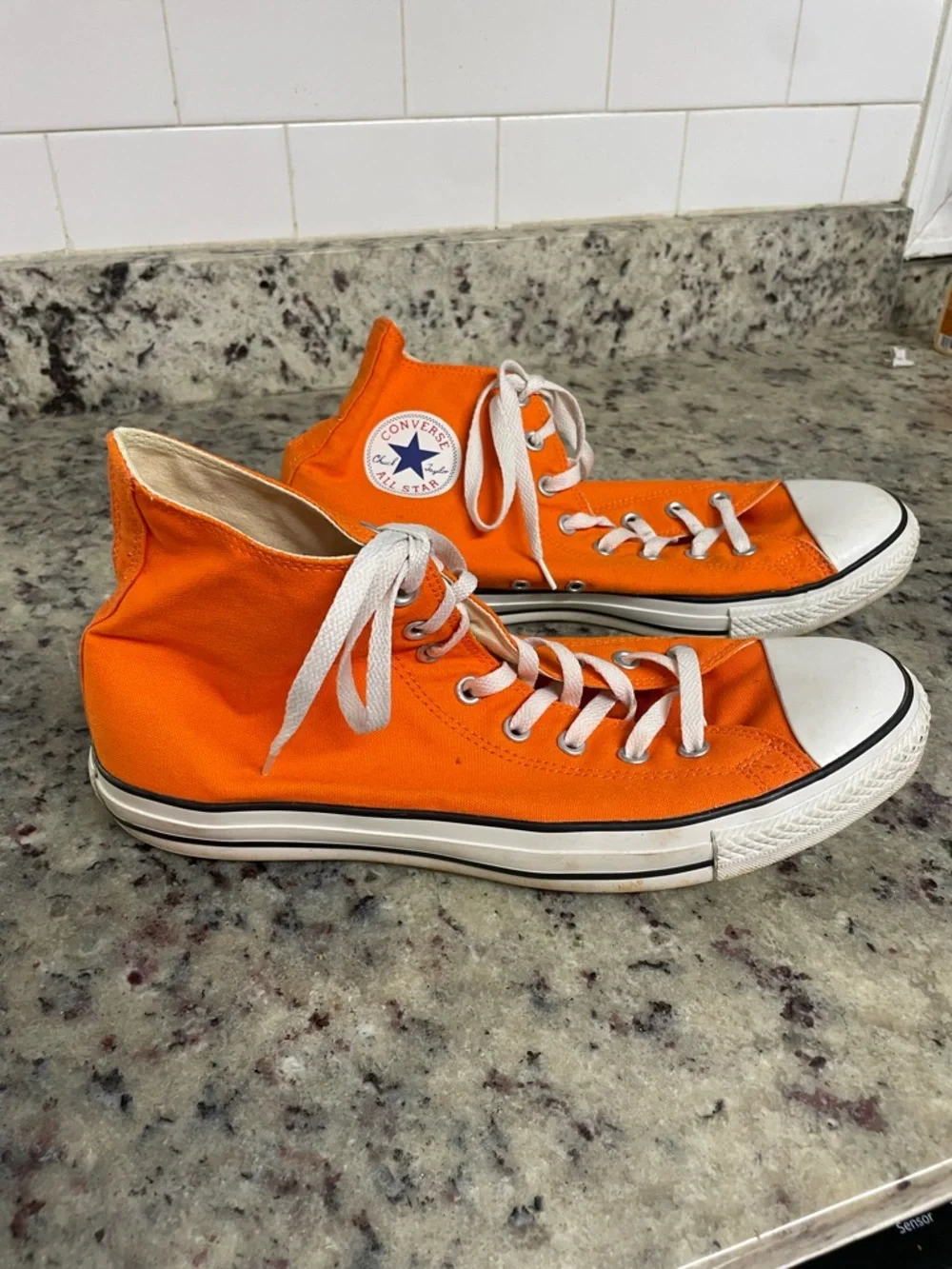Converse Chuck Taylor All Star Hi Seasonal shoes orange colorway men 12 woman 14 - Picture 1 of 9